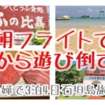 【石垣島旅行(1)】早朝フライトで朝から遊びまくる！沖縄3泊4日|豆腐の比嘉〜石垣島鍾乳洞〜ANAインターコンチネンタル石垣リゾートビーチ〜ユーグレナモール〜ひとし