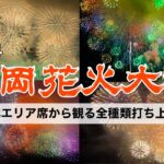 【1番安い席からの花火】日本一の花火はちゃんと見える？左岸北エリア席から観た花火全種類フル映像。フェニックス,三尺玉,長岡花火2024, Nagaoka Fireworks